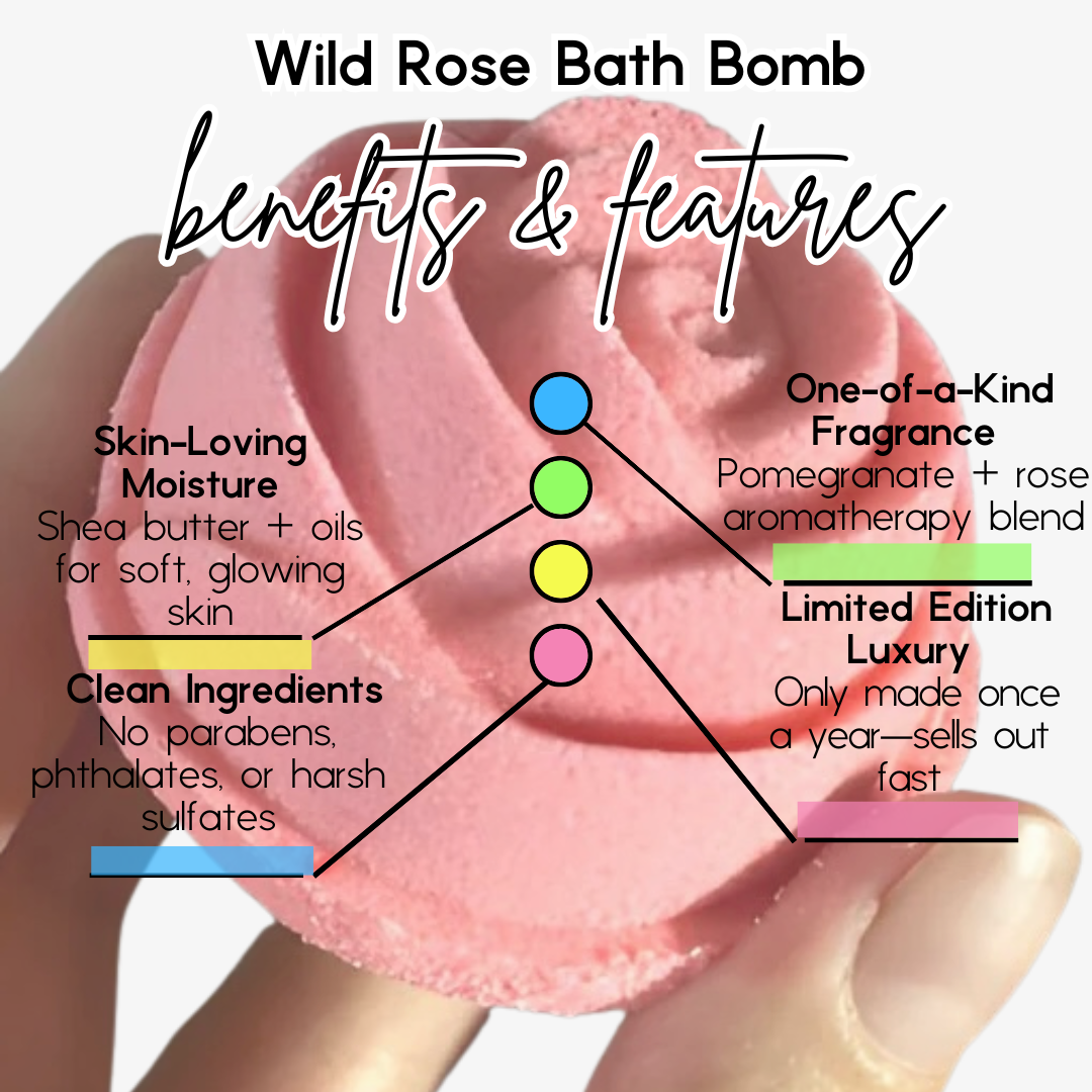 WILD ROSE BATH BOMB
