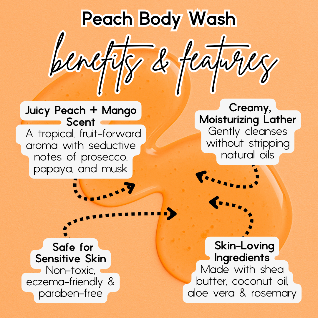 PEACH BODY WASH