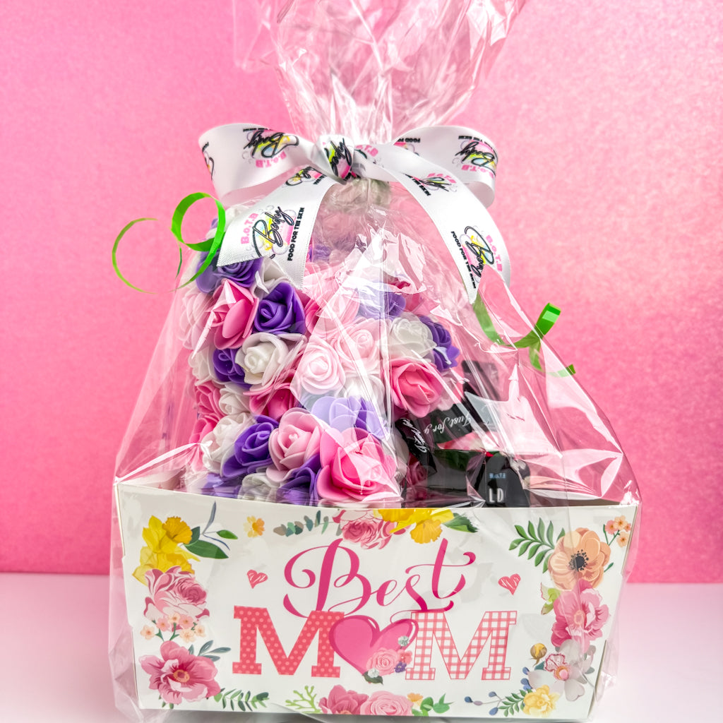 ROSE BEAR GIFT BASKET
